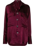Ann Demeulemeester Oversized Button-up Shirt - Purple