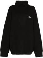 Ader Error High Neck Oversized Sweatshirt - Black