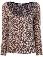 Dolce & Gabbana Pre-owned 1990's Leopard Blouse - Brown