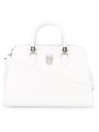 Philipp Plein Government Tote, Women's, White, Calf Leather