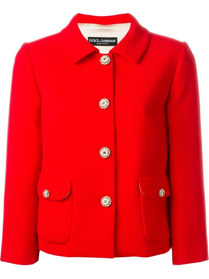 Dolce & Gabbana Embellished Button Jacket