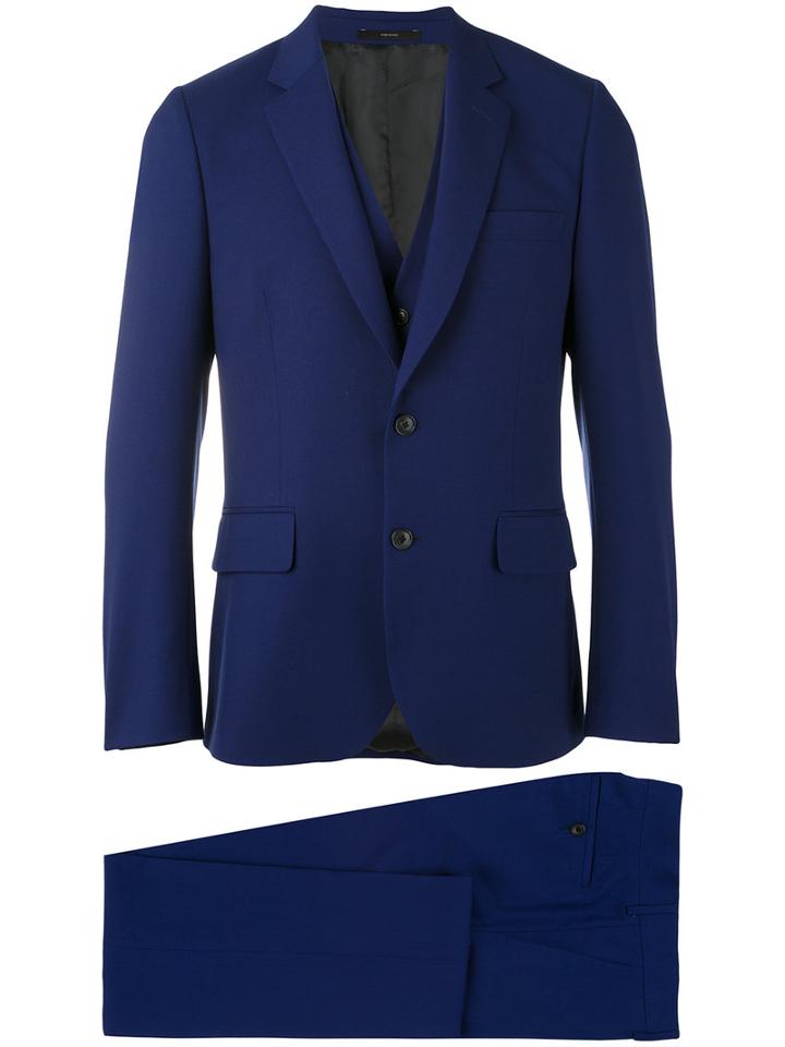 Paul Smith - Flap Pockets Two-piece Suit - Men - Viscose/wool - 50, Blue, Viscose/wool