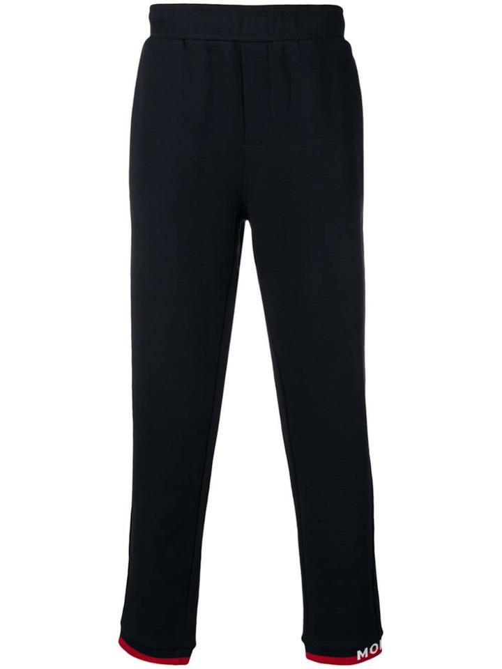 Moncler Striped Cuff Track Pants - Blue