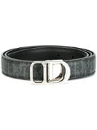 Dior Homme Monogrammed Belt, Men's, Size: 95, Black, Leather