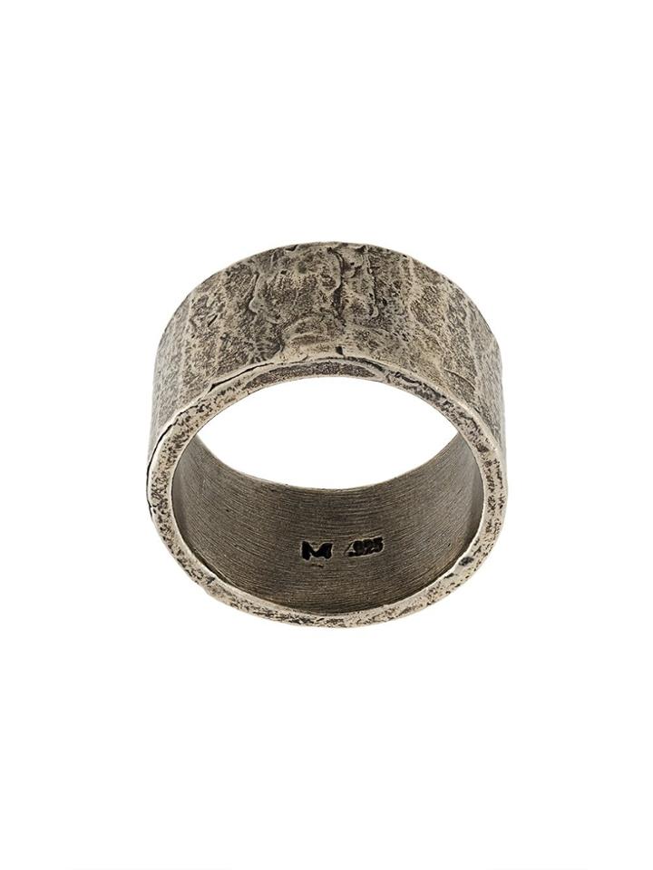 M. Cohen Embossed Ring - Metallic