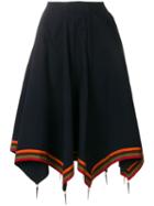 Jw Anderson Navy Umbrella Skirt - Blue