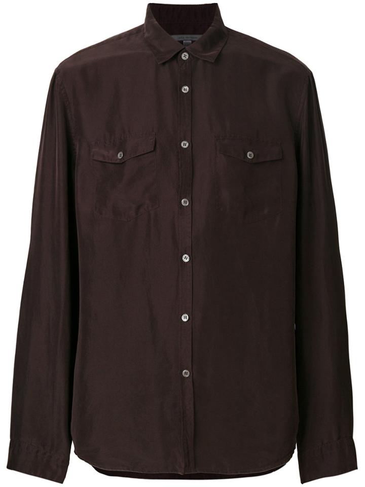 John Varvatos Chest Pockets Shirt - Pink & Purple