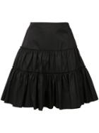 Giambattista Valli - Layered Mini Skirt - Women - Silk - 42, Black, Silk