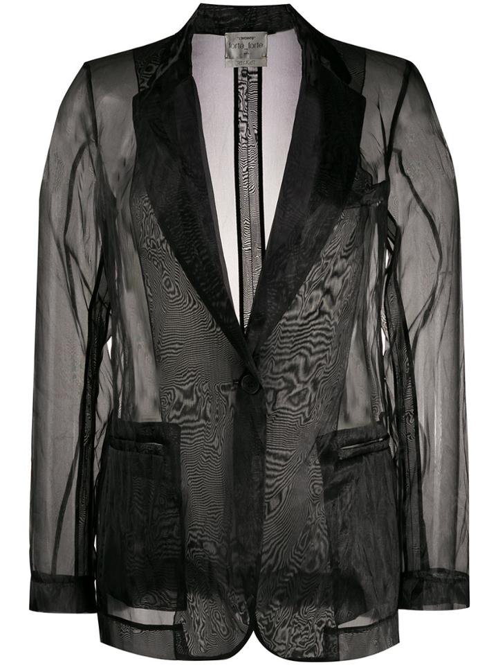 Forte Forte Organza Blazer - Black