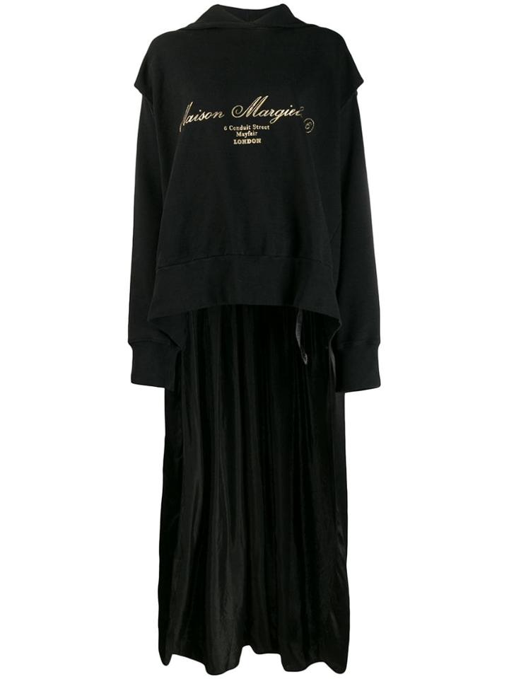 Mm6 Maison Margiela Hooded Top - Black