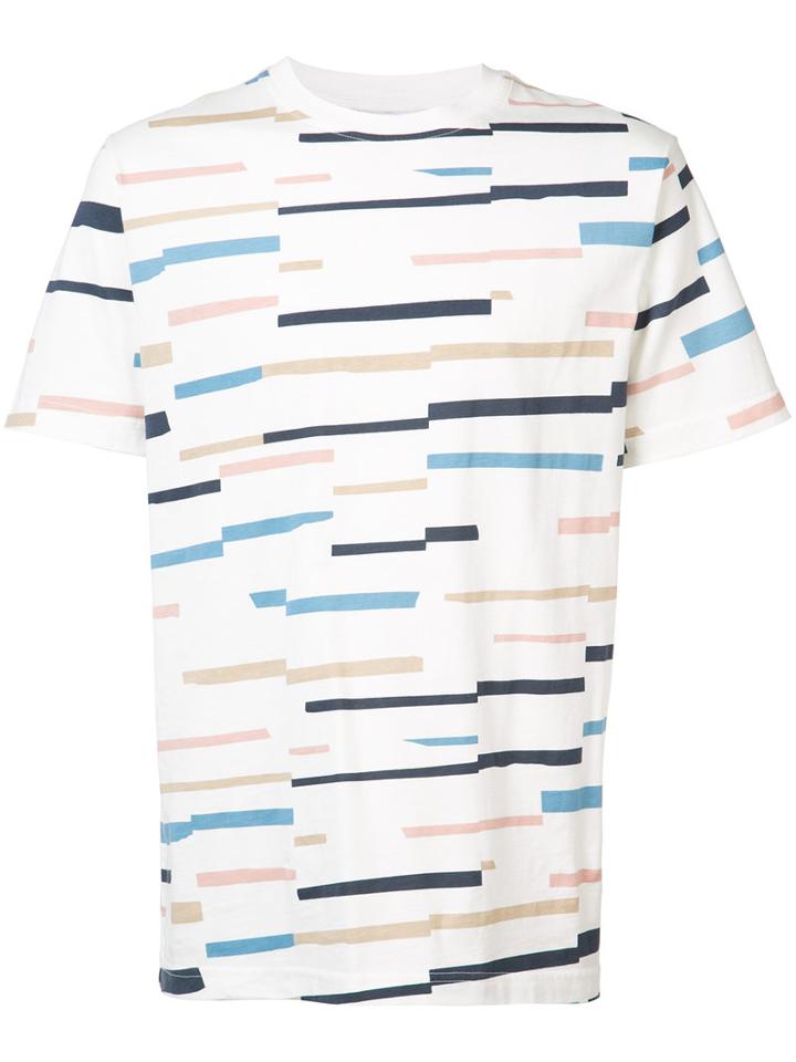 Wesc - Max Broken Stripe T-shirt - Men - Cotton - Xl, White, Cotton