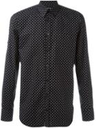 Alexander Mcqueen - Mini Skull Button Down Shirt - Men - Cotton - 15, Black, Cotton
