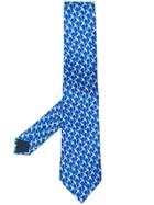 Lanvin Swallow Bird Tie - Blue