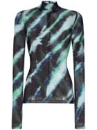 House Of Holland Tie-dye Long Sleeve Top - Green