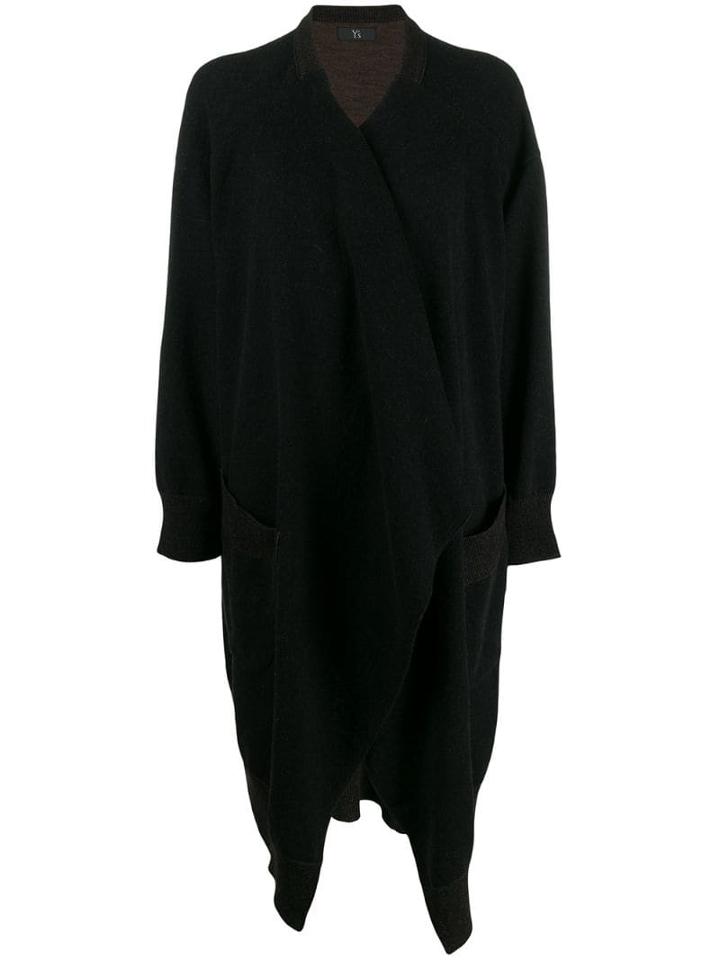 Y's Wrapped Front Jumper - Black
