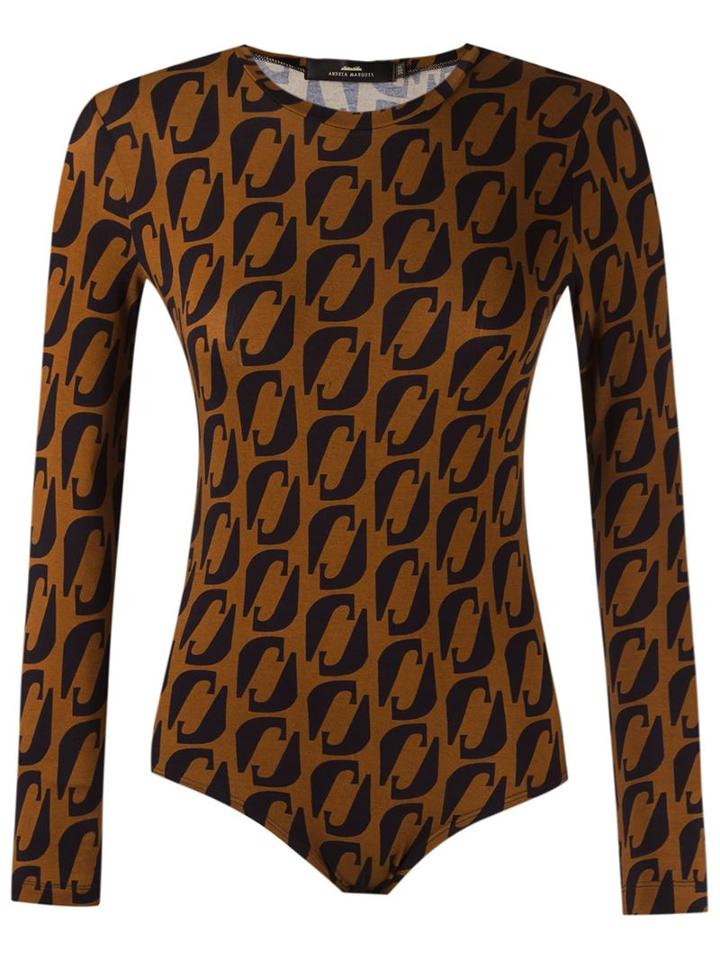 Andrea Marques Monogrammed Bodysuit