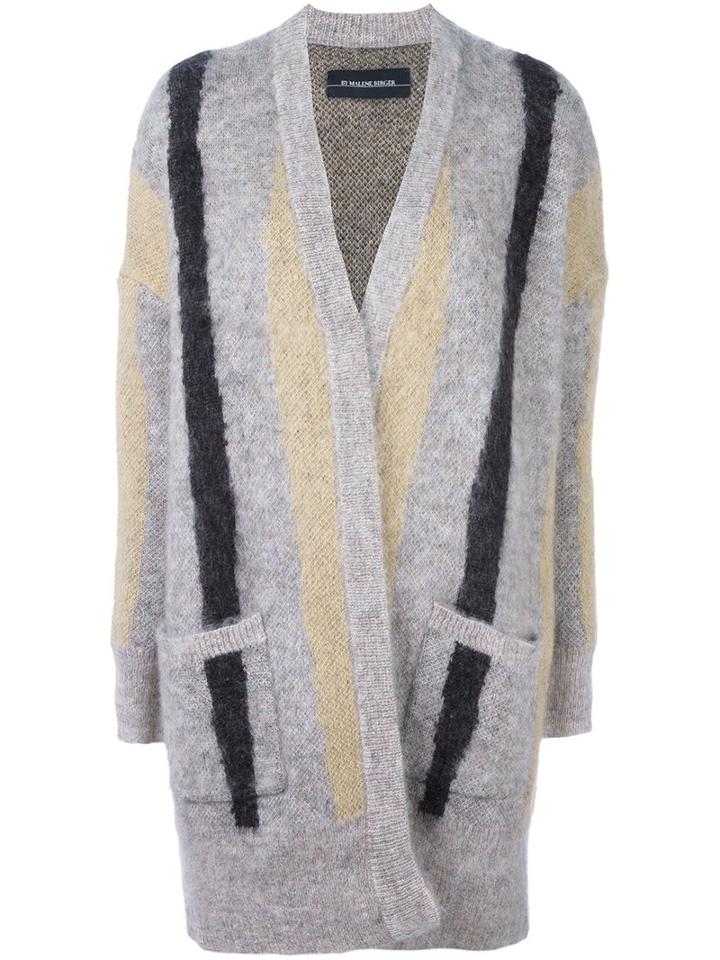 By Malene Birger Patch Pocket Cardigan, Women's, Size: Small, Nude/neutrals, Polyamide/mohair/wool