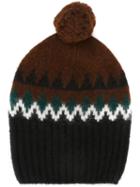 Ami Alexandre Mattiussi Pom-pom Beanie, Men's, Brown, Polyamide/wool/alpaca
