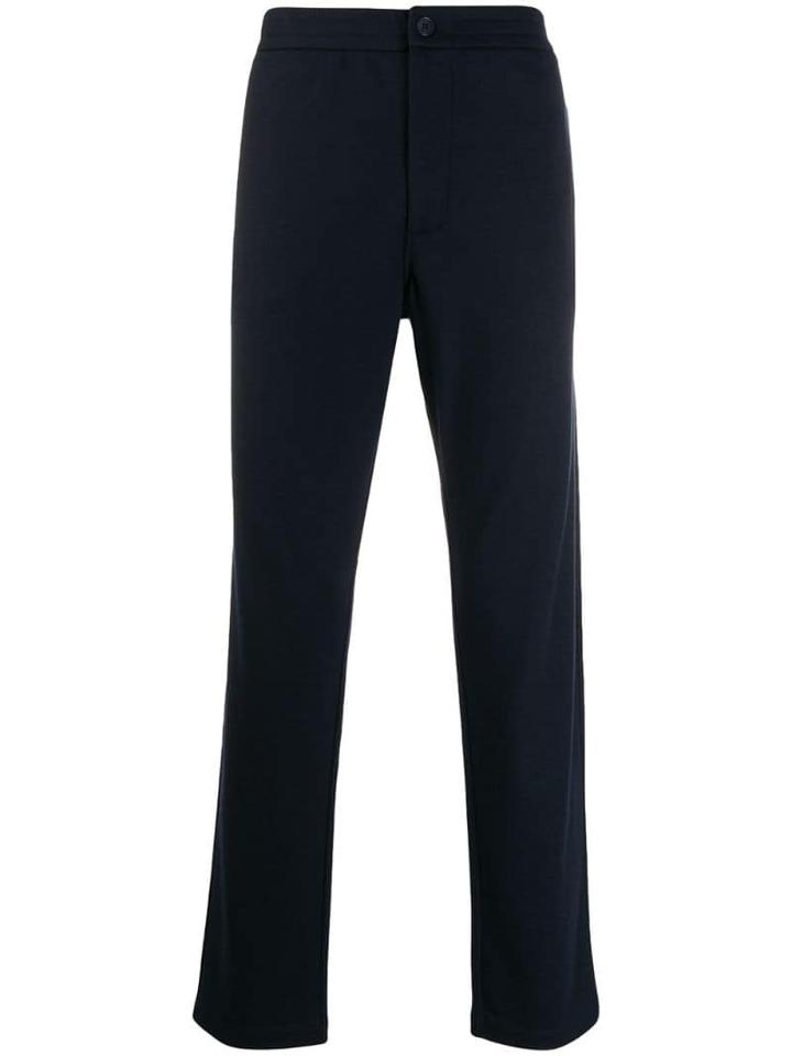 Giorgio Armani Slim-fit Tailored Trousers - Blue
