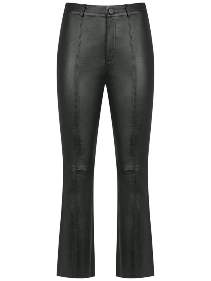 Nk Leather Skinny Trousers - Black