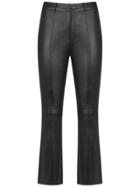 Nk Leather Skinny Trousers - Black