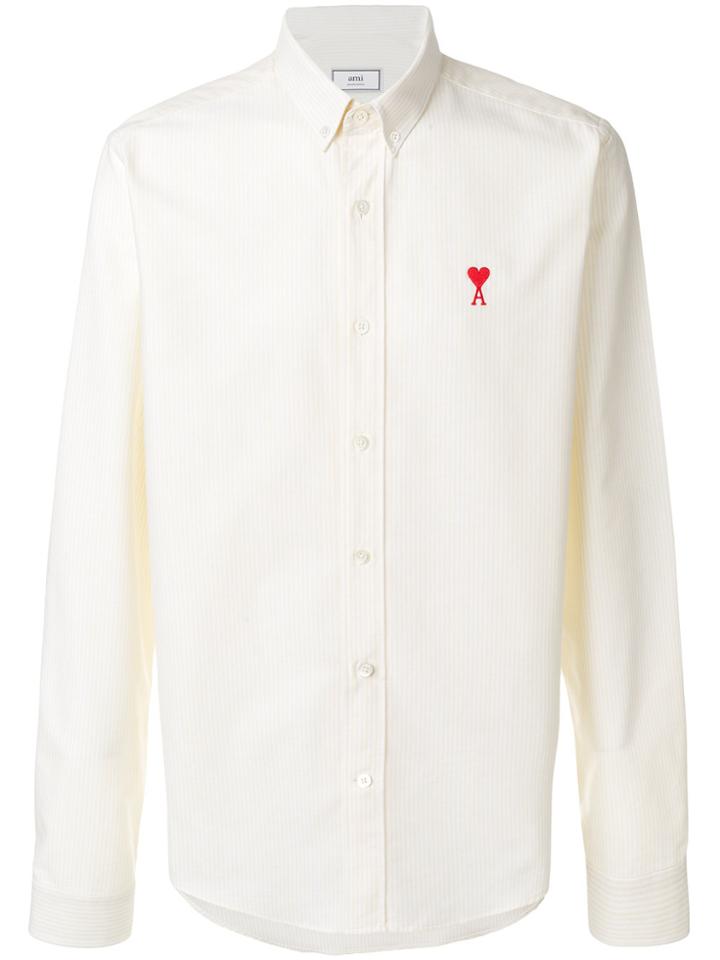 Ami Alexandre Mattiussi Ami De Coeur Button-down Shirt - Yellow &