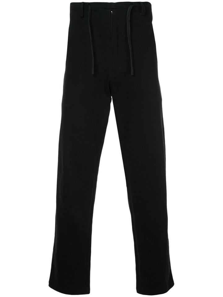 Yohji Yamamoto Vintage Drawstring-waist Trousers - Black