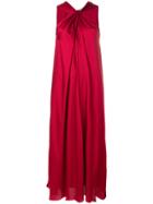 Elizabeth And James Knotted Maxi Dress - Red