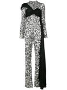 Moschino Metal Plaque Jumpsuit - Silver