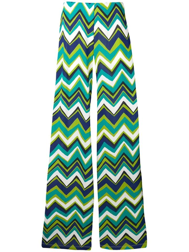 M Missoni Green Flared Trousers