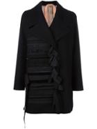 No21 Single Breasted Coat, Women's, Size: 40, Black, Wool/polyamide/cashmere/silk