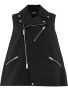 Yang Li Moto Zipped Gilet - Black