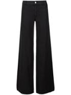 Nili Lotan Wide Leg Trousers, Women's, Size: 0, Black, Cotton/linen/flax