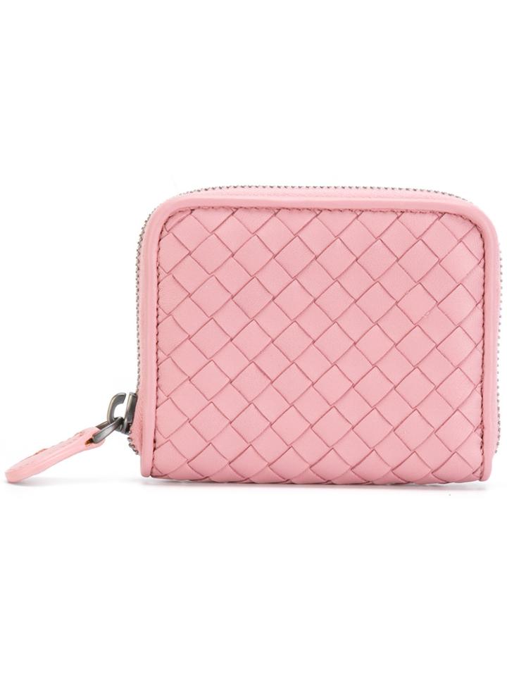 Bottega Veneta Textured Mini Purse - Pink & Purple
