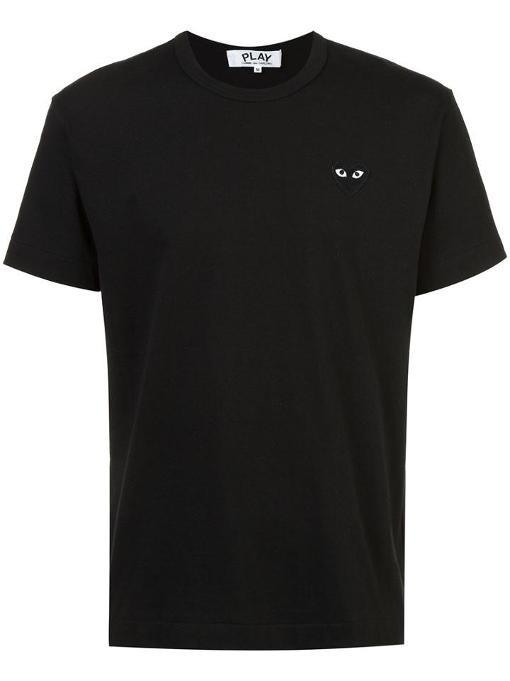 Comme Des Garçons Play - Heart Patch T-shirt - Men - Cotton - L, Black, Cotton