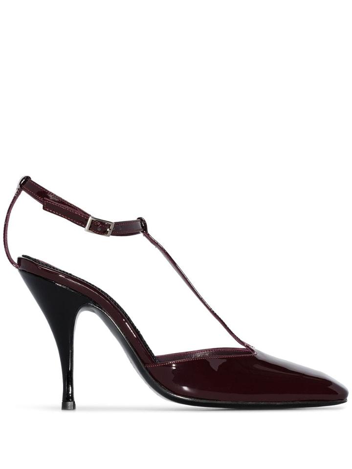 Dorateymur Burgundy Publicity 100 Leather Pumps - Brown