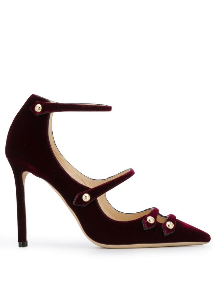 Jimmy Choo Lacey 100 Pumps - Red