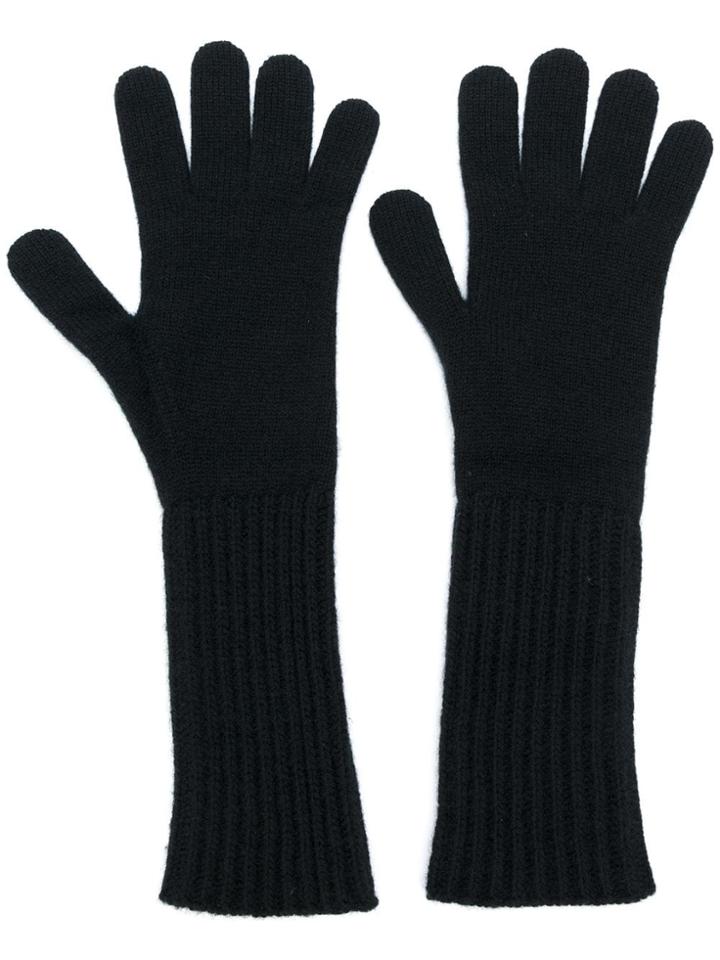 Pringle Of Scotland Mid-length Gloves - Black