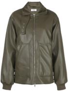 Nomia Oversized Faux-leather Jacket - Green