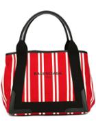 Balenciaga 'cabas' Tote, Women's, Red, Cotton/calf Leather