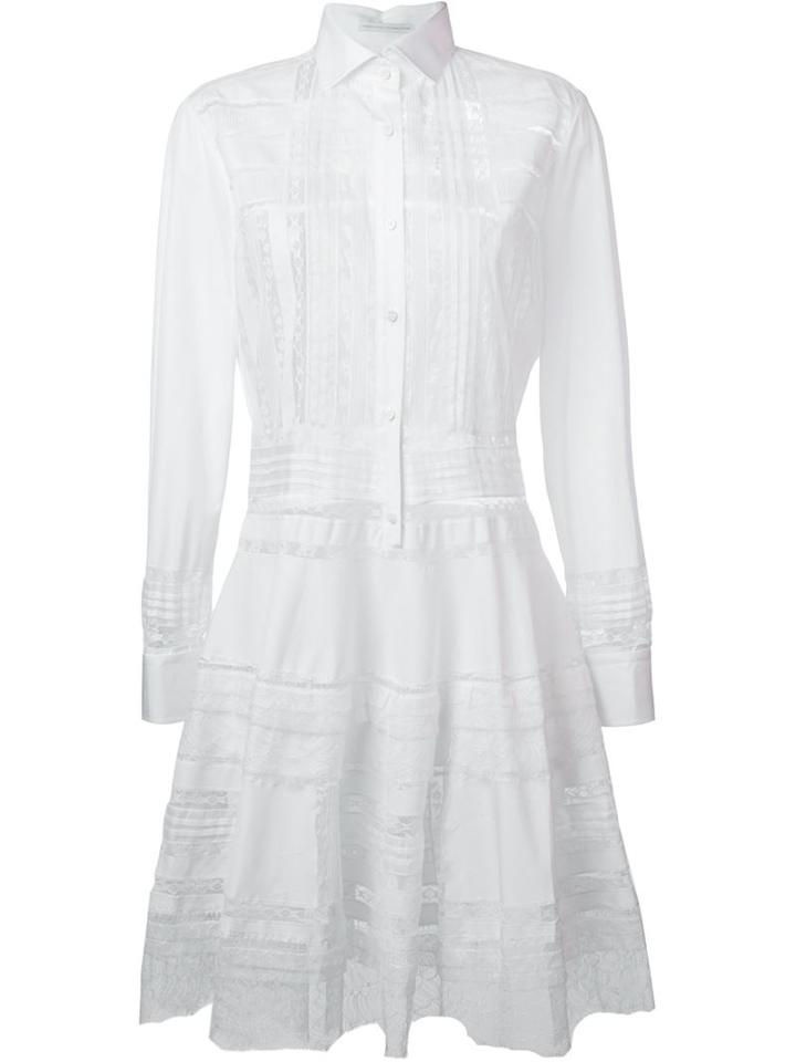 Ermanno Scervino Lace Trim Shirt Dress