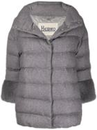 Herno Contrast Cuffs Padded Jacket - Grey