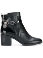 Geox Side Buckle Boots - Black