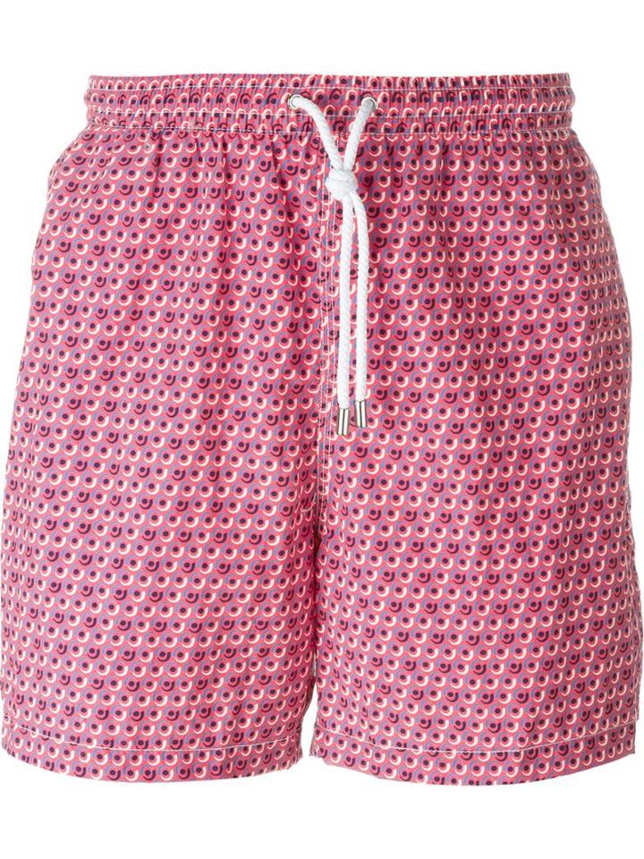 Kiton Circle Print Swim Shorts