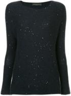 Fabiana Filippi Sequined Knit Sweater - Blue