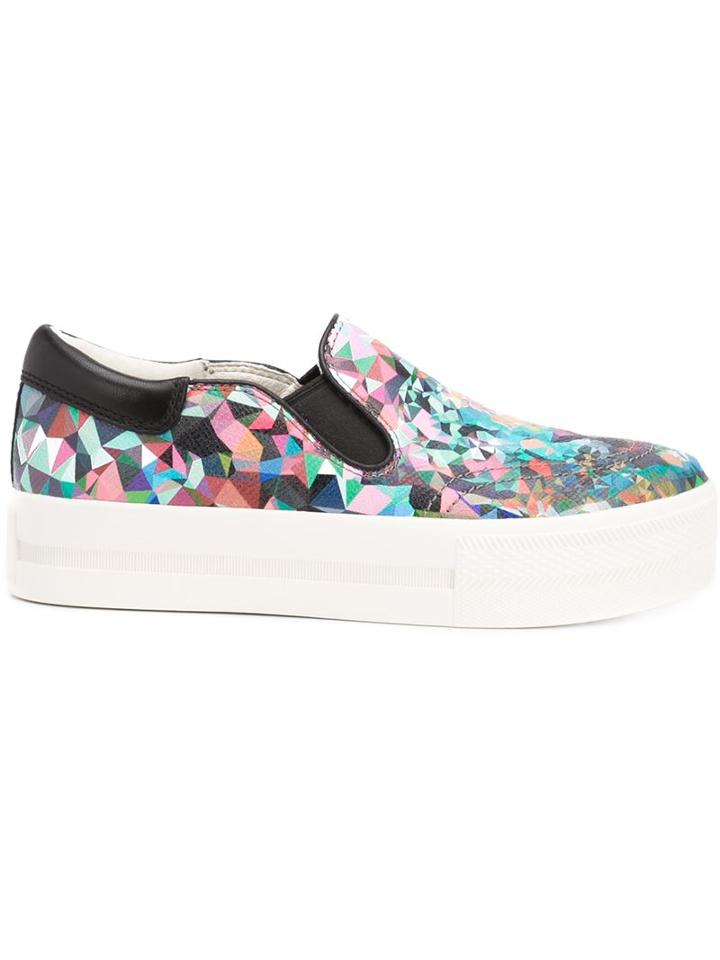 Ash (grey) Graphic Print Sneakers, Women's, Size: 35, Leather/rubber