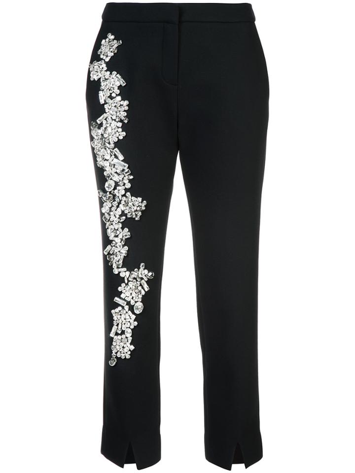 Dice Kayek Embellished Cigarette Pants - Black