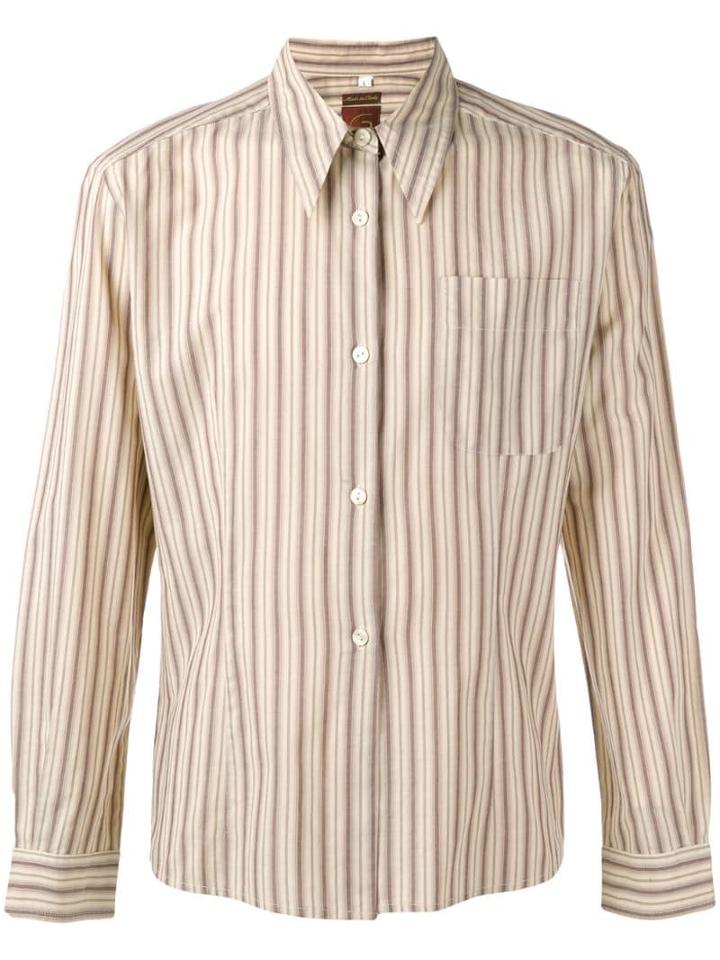 Romeo Gigli Pre-owned 1990's Striped Shirt - Neutrals