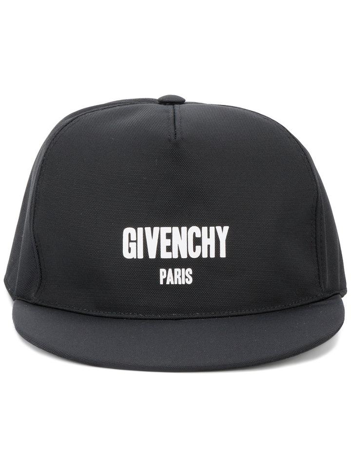 Givenchy Snap-back Cap With Contrasting Logo, Men's, Black, Cotton/polyamide/polyurethane