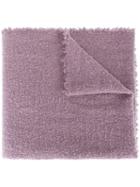 Faliero Sarti Frayed Scarf, Women's, Pink/purple, Nylon/cashmere/virgin Wool